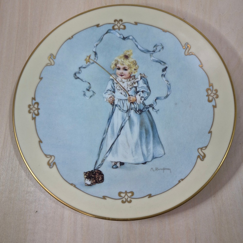 Hamilton Collection The Magic Kitten Maud Humphrey Bogart Porcelain Plate 1991